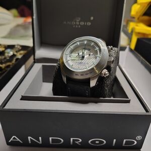 Silver and Black Smartwatch